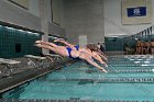 Swimming vs Babson  Wheaton College Swimming vs Babson College. - Photo By: KEITH NORDSTROM : Wheaton, Swimming, Babson